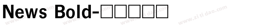 News Bold字体转换